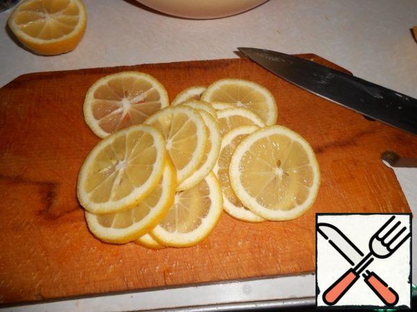 Lemon slice as thin as possible!
