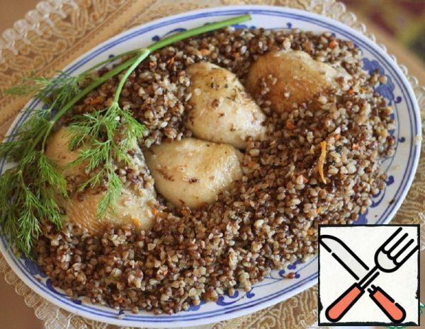 Chicken with Buckwheat in Slow Cooker Recipe