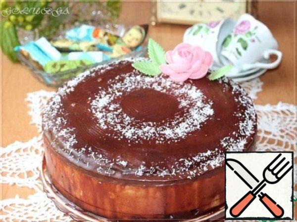 Cake "Bird's Milk"on Brownie Recipe
