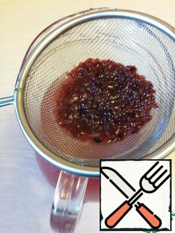 Then drain the liquor through a fine sieve. Try-if you want to add more sugar.
Liquor's ready!
