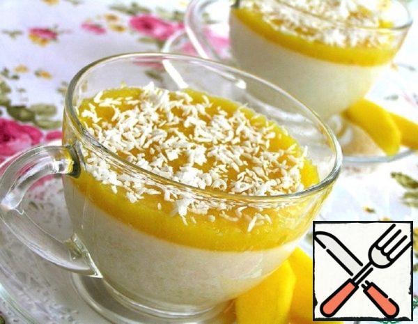 Coconut Panna Cotta with Mango Recipe