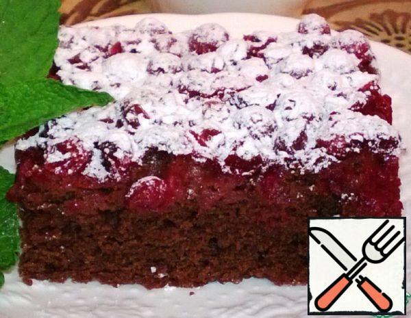 Chocolate Brownies with Cranberries Recipe