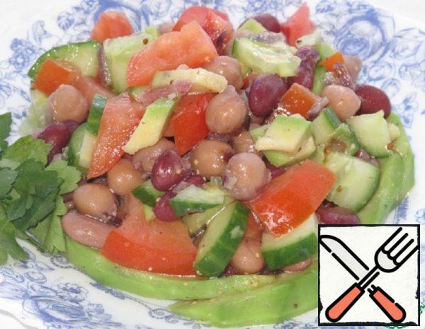 Salad with Red Beans and Chickpeas Recipe