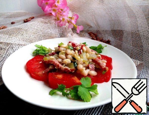 Salad with Beans, Pickles and Sausage Recipe