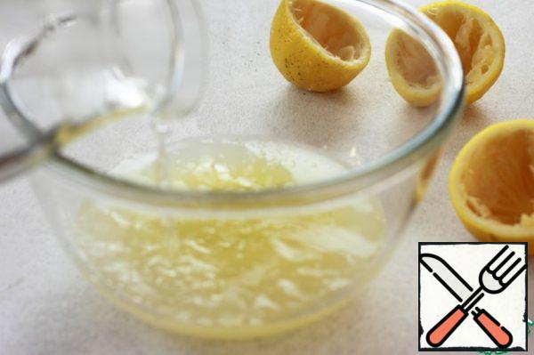 Pour it into a bowl and pour warm boiled water over it.
