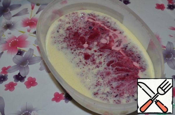 I wanted to try to remove berry stains, so I poured it out in parts.
