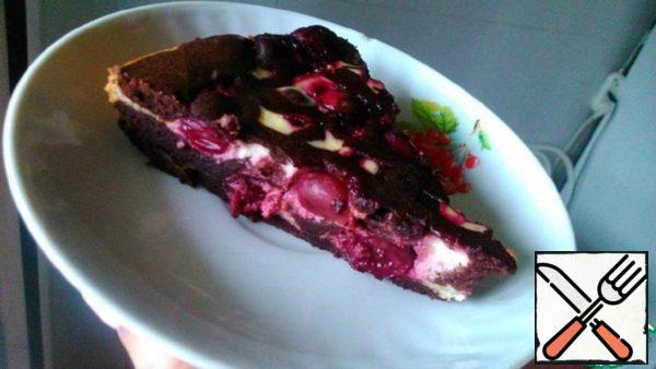 Chocolate Brownies with Cherries and Cottage Cheese Recipe