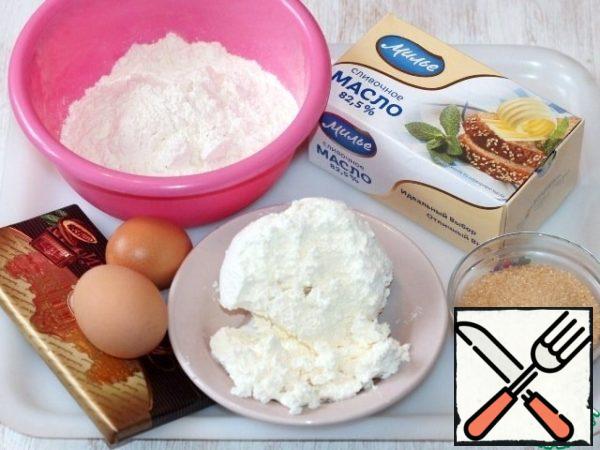 Ingredients for making a cake.