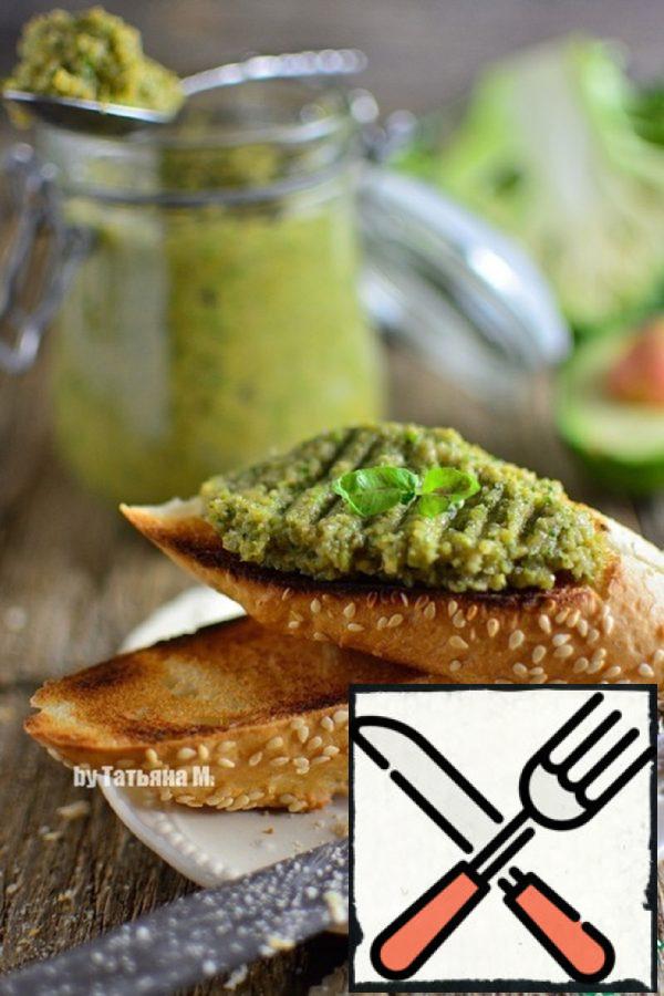 Paste from Broccoli and Avocado Recipe
