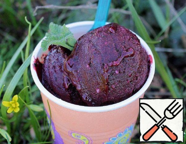 Lean Rice Ice Cream with Blueberries Recipe