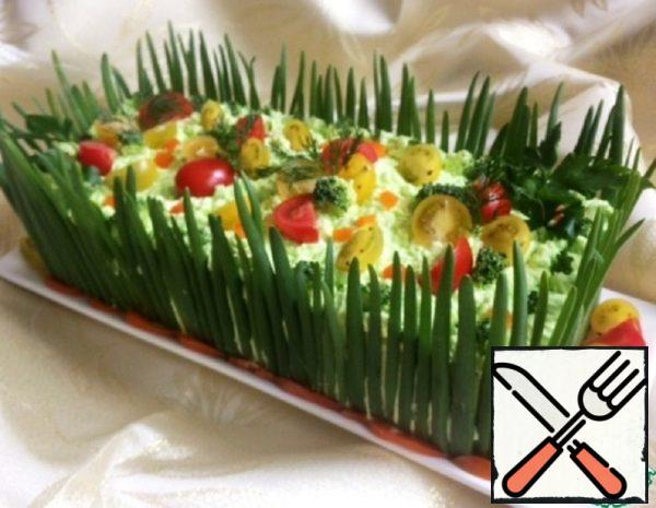 Snack Cake "Napoleon" with Red Fish Recipe