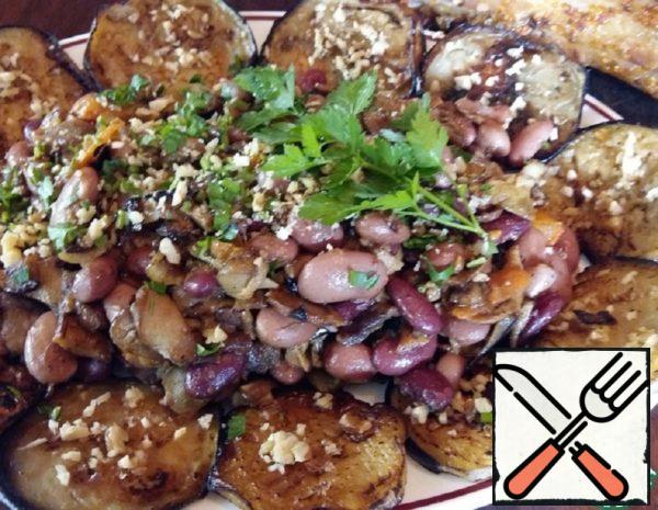 Bean, Eggplant and Mushroom Salad Recipe