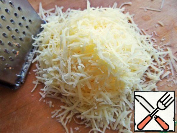 Grate the cheese beforehand.