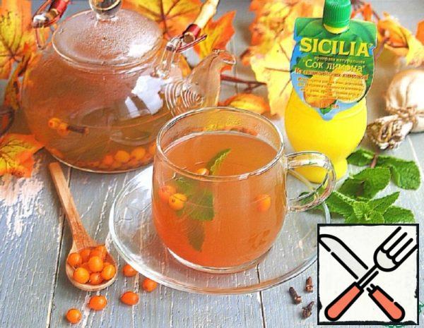 Sea Buckthorn Tea with Mint and Cloves Recipe