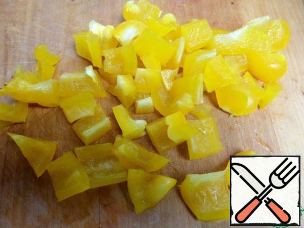 Cut it into cubes.