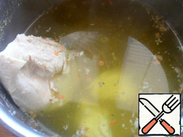 Next two options: use plain water or broth. I have broth on chicken Breasts with seasonings.