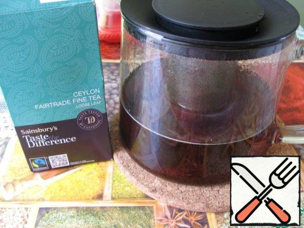 First you need to pre-brew tea (if you use mint, then brew with it).