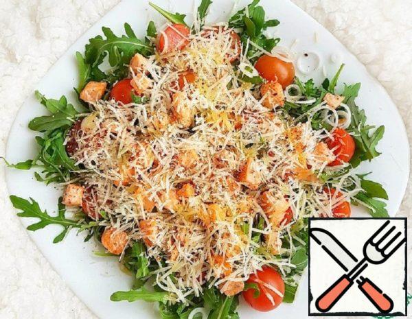 Salad with Red Fish and Arugula Recipe