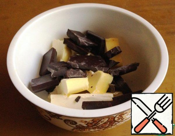 Any way to melt chocolate with butter.
