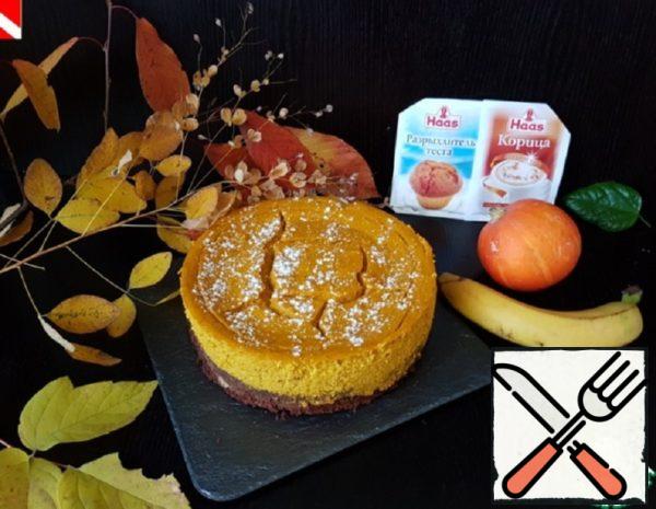 Cheesecake "Brownies-Pumpkin-Banana" Recipe