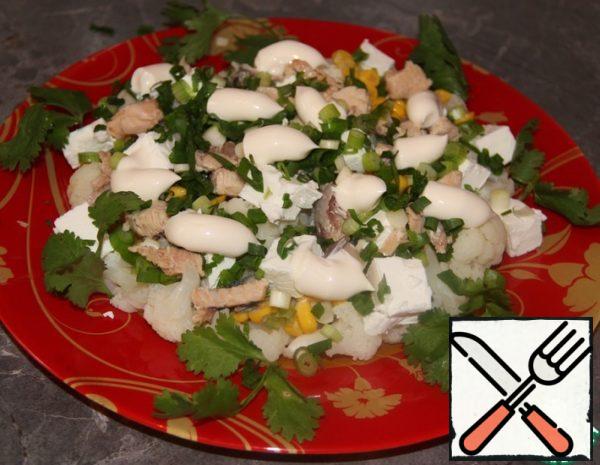Cauliflower Salad with Canned Food Recipe