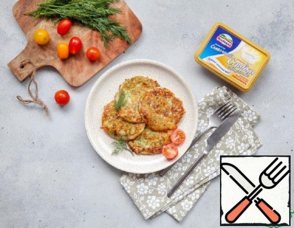 Zucchini-Cheese Pancakes Recipe