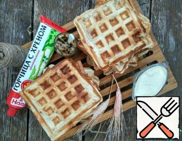 Waffles with Bacon and Mustard Recipe