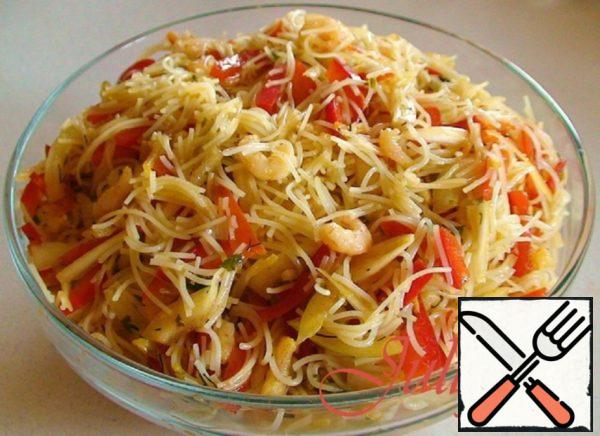 Asian Noodle Salad with Shrimp Recipe