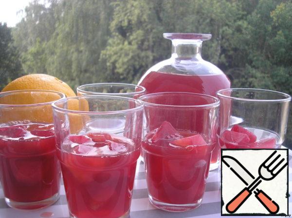 Iced Tea with Cranberries and Orange Recipe
