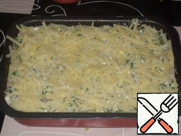 Sprinkle with grated cheese. 