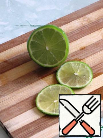 Slice the lime.