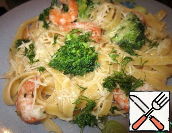 Pasta with Shrimp and Broccoli Recipe
