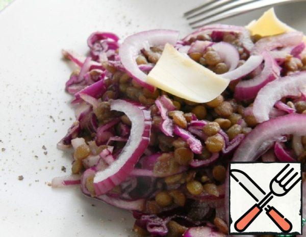 Red Cabbage and Lentil Salad Recipe