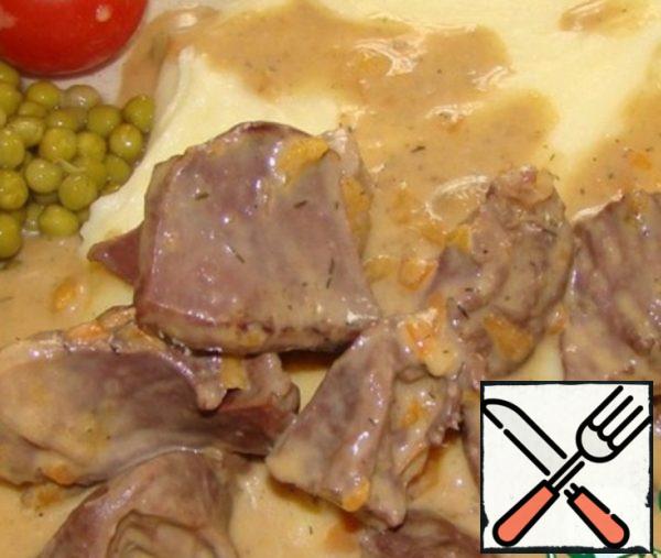 Heart Stew with Cheese Sauce Recipe