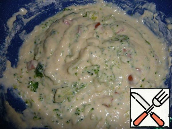 Stir quickly.

