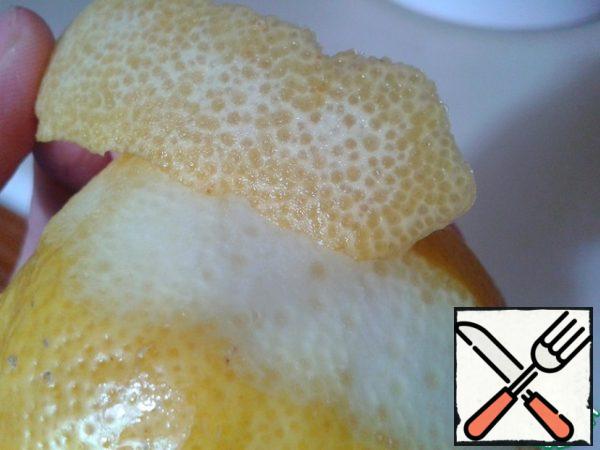 We only remove the upper yellow part.
