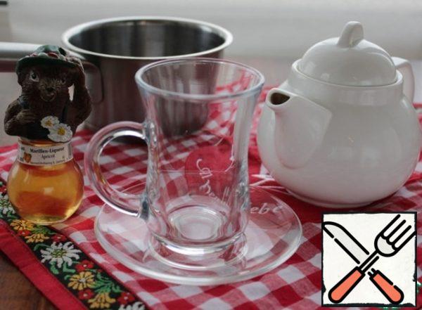 While brewing tea, prepare glasses.
