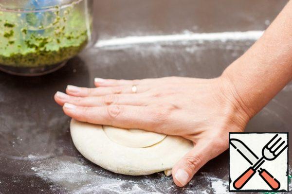 If the cakes turned out to be thick, gently press them with your hand or slightly roll out with a rolling pin. The dough may break, do not let it bother you.