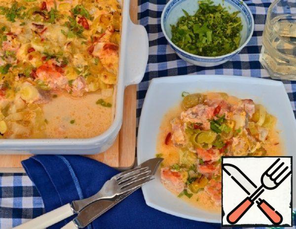 Trout Gratin in Coconut Milk Recipe
