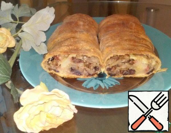 Apple Strudel of Puff Pastry Recipe