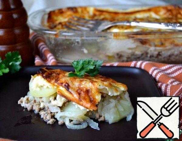 Potato Gratin with Meat Recipe