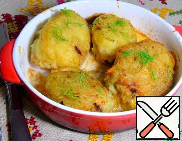 Stuffed Cutlets in Potato fur Coat Recipe