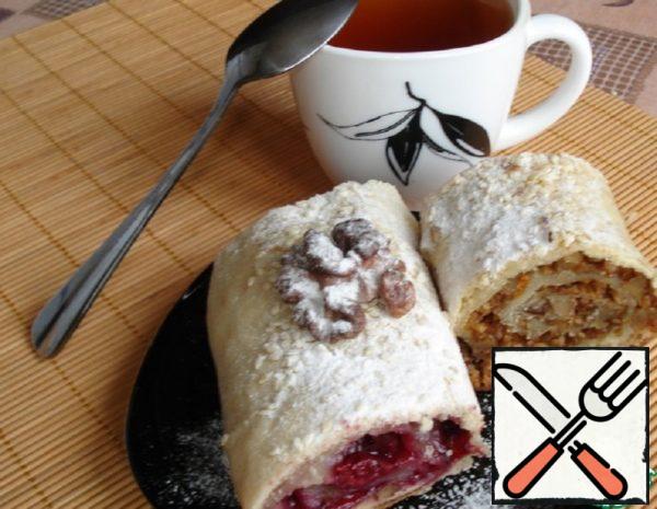 Strudel with Cherry Filling Recipe
