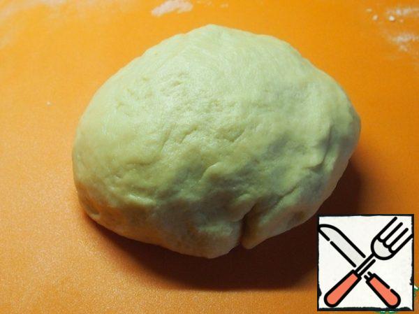 Wrap the dough in a film and put in the refrigerator until the next day.