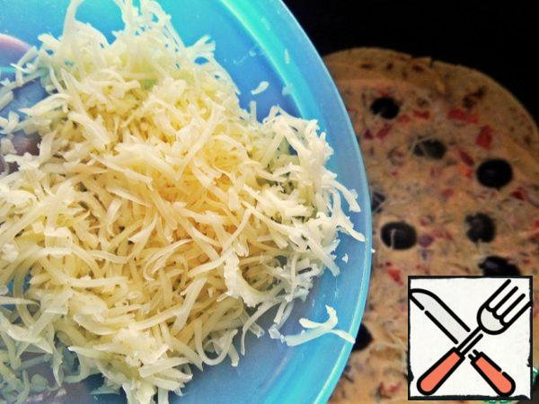 Cheese finely grate and sprinkle on top.