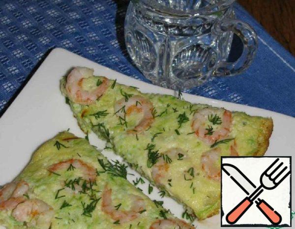Tortilla with Zucchini and Shrimp Recipe