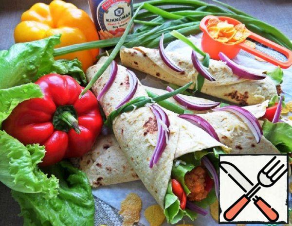 Snack with Chicken in Tortillas Recipe