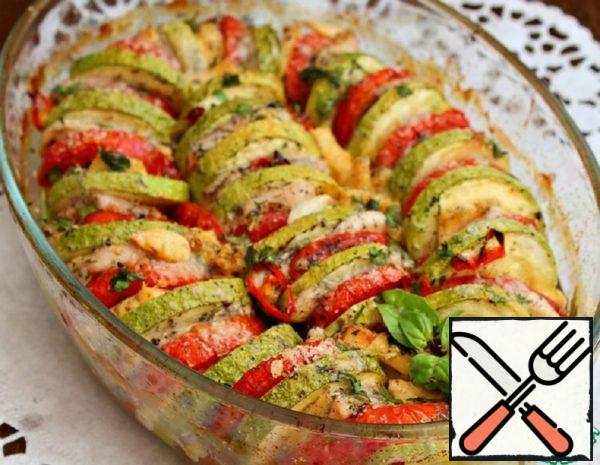 Light Vegetable Casserole with Chicken Breast Recipe