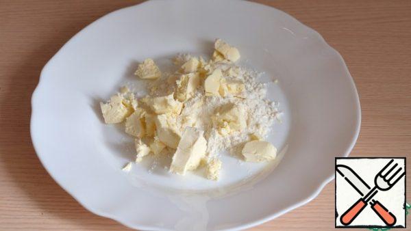 Add flour to the butter.