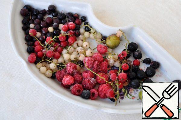 Defrost the berries.
